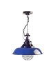 Lampa wisząca Loft ETH Consenza niebieska