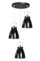 Lampa wisząca Loft ETH Acate 3 czarna