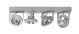 Lampa sufitowa Spot Lofar 4 Srebrna ETH