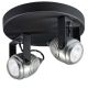 Lampa sufitkowa Spot, Wasp ETH srebrna/czarna