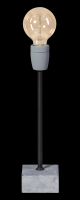 Lampa stołowa ETH Straight loft szara