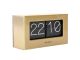 Table clock Boxed Flip brushed gold Karlsson