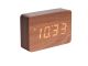 Budzik Karlsson Square LED MDF