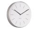 Zegar scienny Karlsson Minimal biały nickel case 