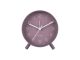 Budzik Karlsson Lofty metal purpurowy