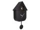 Zegar ścienny Karlsson Modern Cuckoo ABS black z kukułką