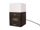 Budzik Frosted Light LED czarny wood veneer Karlsson