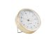 Budzik Tinge metalowy brushed złoty