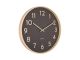 Zegar ścienny Pure wood grain czarny Karlsson