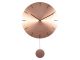 Zegar ścienny Impressive pendulum miedź czarny Karlsson