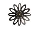 Zegar ścienny Fiore wood veneer black Karlsson