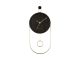 Zegar ścienny Swing pendulum wood veneer black Karlsson