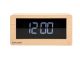 Zegar stolikowy Boxed LED jasne drewno Karlsson