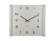Table clock Sole squared light basswood