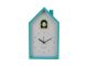 Alarm clock Modern Cuckoo turquoise blue
