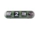 Wall clock Tube Flip jungle green