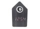 Alarm clock Cuckoo LED black wood veneer