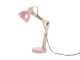 Lampa biurkowa Leitmotiv Ogle wood, pink  metal shade