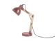 Lampa biurkowa Leitmotiv Ogle wood, red metal shade