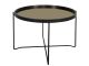 Stolik kawowy Leitmotiv Polished czarny gold mirror