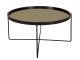 Stolik kawowy Leitmotiv Polished XL czarny gold mirror