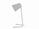 Lampa biurkowa Leitmotiv Noble metal biała w. gold accents