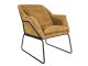 Fotel Leitmotiv Glam corduroy caramel brown
