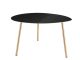Stolik leitmotiv Leitmotiv Ovoid enamel czarny small