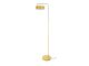 Lampa podlogowa Leitmotiv Curve metalowa zolty mat