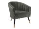Krzesło Leitmotiv Royal velvet taupe zielony 