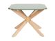 Stolik kawowy Mister X rubber wood, zielony MDF Leitmotiv