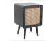 Cabinet Retro Webbing small wood czarny Leitmotiv