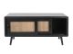 Cabinet Retro Webbing low wood czarny Leitmotiv