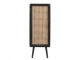 Cabinet Retro Webbing high wood czarny Leitmotiv