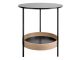 Stolik Leitmotiv Dual metal top fornir