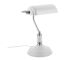 Lampa biurkowa Leitmotiv Bank metalowa biala