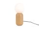 Table lamp Gala sand brown w. glass ball Leitmotiv