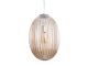 Lampa wisząca Smart oval szkło amber brązowy