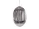 Lampa wisząca Smart oval szkło smokey szary