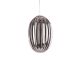 Lampa wisząca Smart oval szkło smokey szary