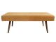 Ławka Explicit suede look ochre żółty