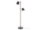 Lampa podłogowa Leitmotiv Rubi czarny dark wood 