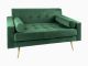 Sofa Leitmotiv Embrace velvet dark zielony 