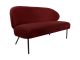 Sofa Puffed velvet clay brown LEITMOTIV
