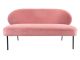 Sofa Puffed velvet faded pink LEITMOTIV