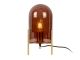 Lampka nocna Glass Bell brązowa złota oprawa Leitmotiv