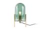 Lampka nocna Glass Bell zielona złota oprawa Leitmotiv