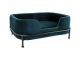 Pet sofa Puffed velvet dark blue Leitmotiv