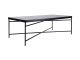 Coffee table Smooth rectangle matt black Leitmotiv