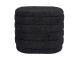Pouf Cuddly oval teddy black